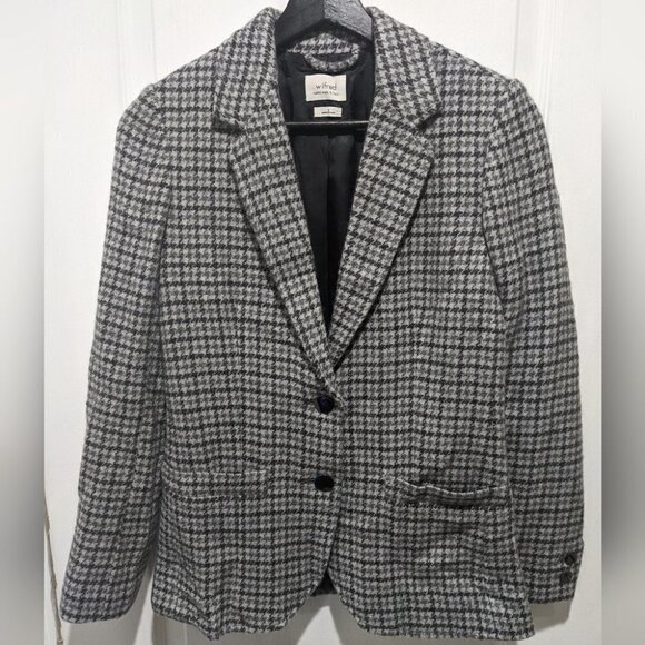 Aritzia Wilfred | Darmon wool checked blazer in Chalet/Black - Picture 2 of 10